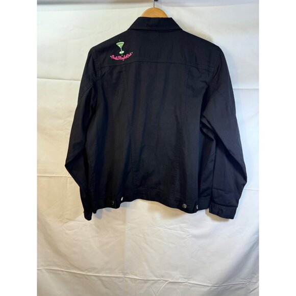 Vintage custom made Girls Night Out lightweight jean jacket bedazzled one of a k - Picture 7 of 9